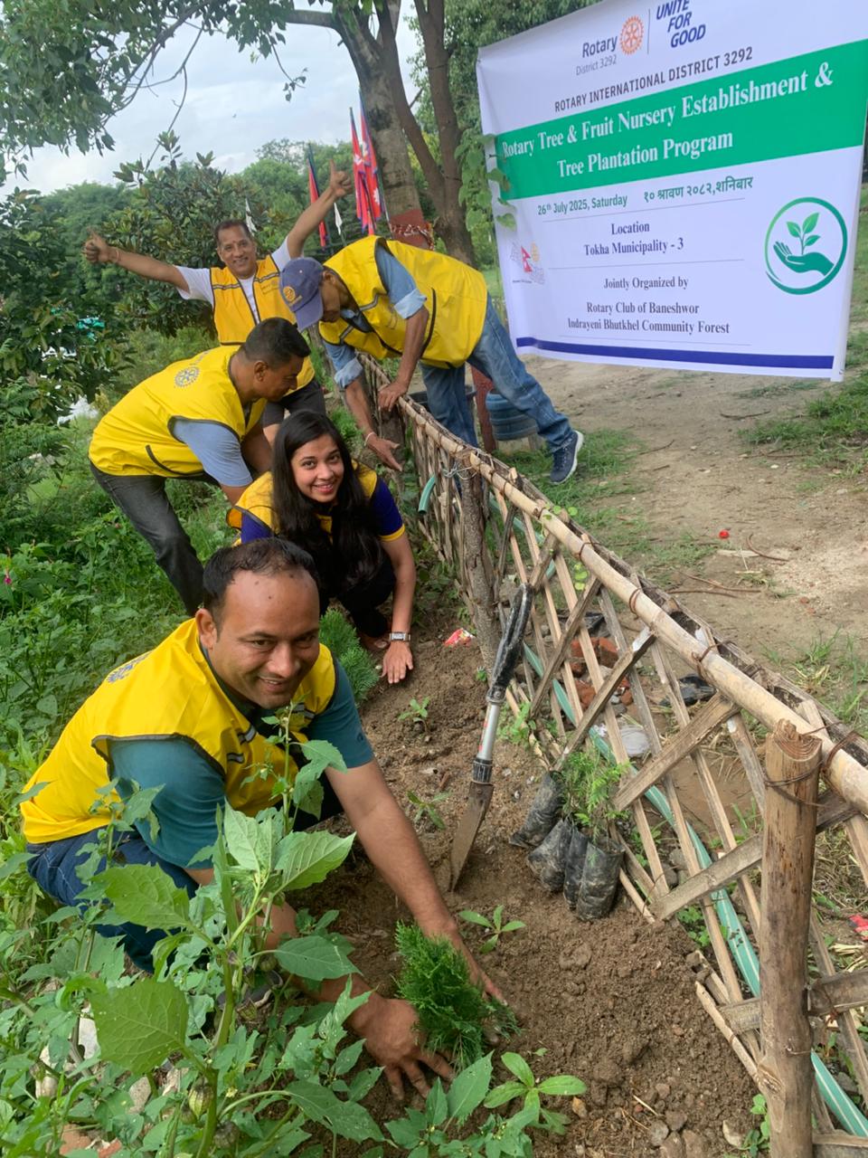 Rotary Tree & Fruit Nursery Establishment and Tree Plantation Program